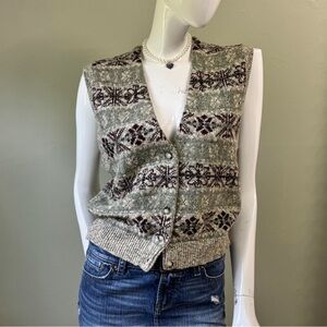 Vintage Robert‎ Scott Wool Sweater Vest Petite Small